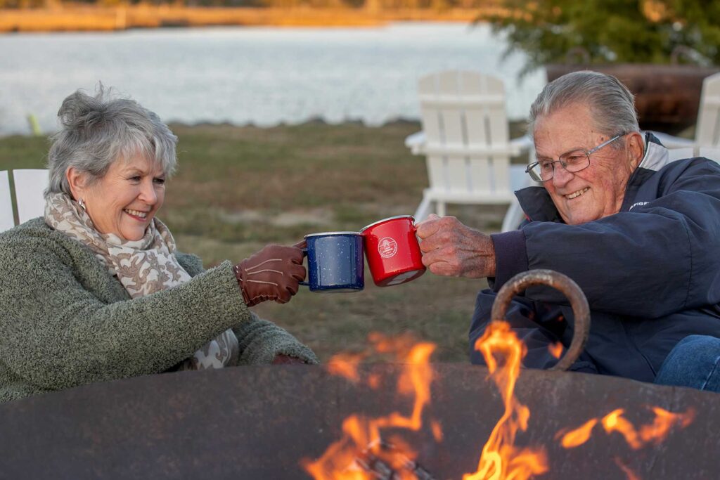 Camp Cardinal new fire bowls Wednesday November 1, 2023.